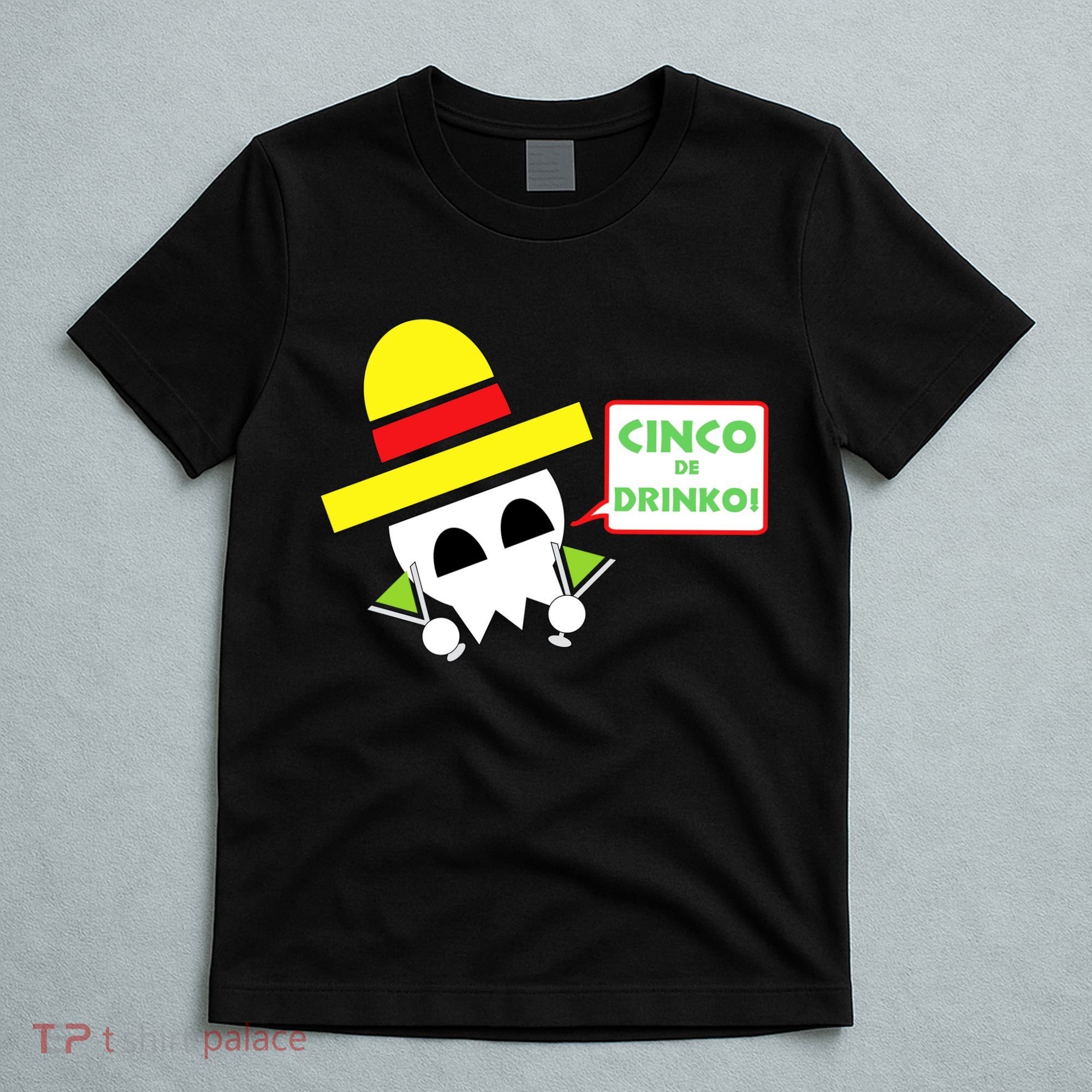 Cinco De Drinko Skull Cinco De Mayo T-Shirt