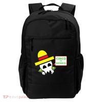Cinco De Drinko Skull Cinco De Mayo Backpack thumb 0