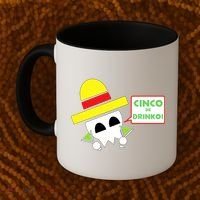 Cinco De Drinko Skull Cinco De Mayo Coffee Mug thumb 2