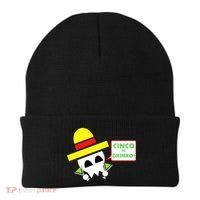 Cinco De Drinko Skull Cinco De Mayo Beanie thumb 0