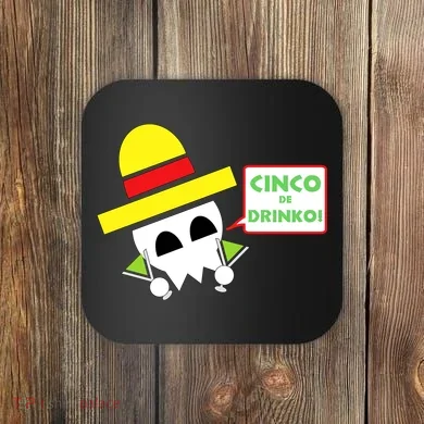 Cinco De Drinko Skull Cinco De Mayo Coaster