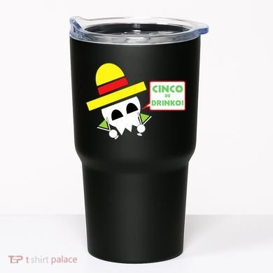 Cinco De Drinko Skull Cinco De Mayo Tumbler