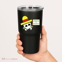 Cinco De Drinko Skull Cinco De Mayo Tumbler thumb 2