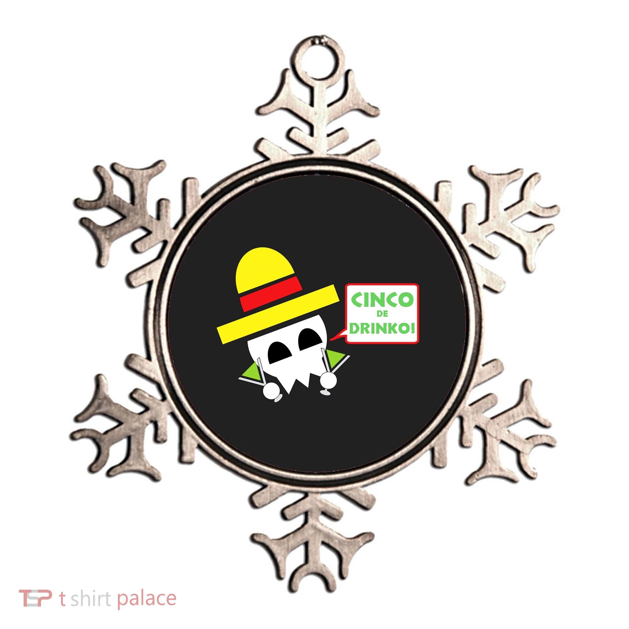 Cinco De Drinko Skull Cinco De Mayo Ornament