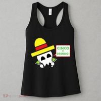 Cinco De Drinko Skull Cinco De Mayo Women's Tank Top thumb 3