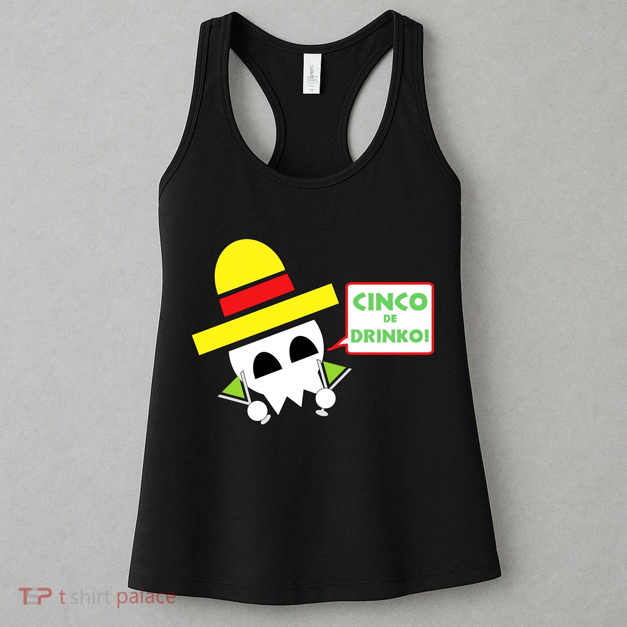Cinco De Drinko Skull Cinco De Mayo Women's Tank Top