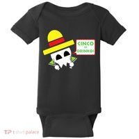 Cinco De Drinko Skull Cinco De Mayo Baby Bodysuit thumb 0