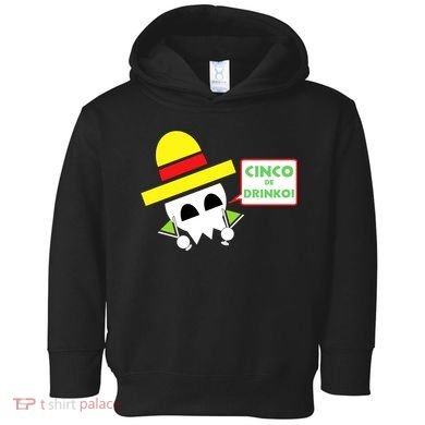 Cinco De Drinko Skull Cinco De Mayo Toddler Hoodie