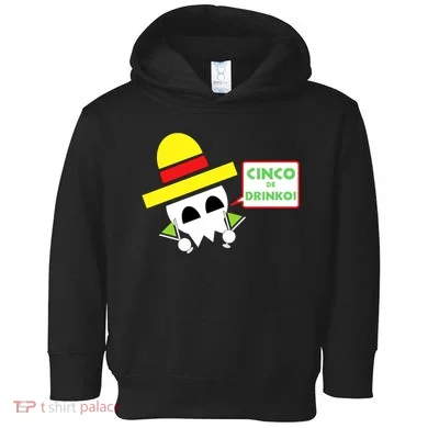 Cinco De Drinko Skull Cinco De Mayo Toddler Hoodie