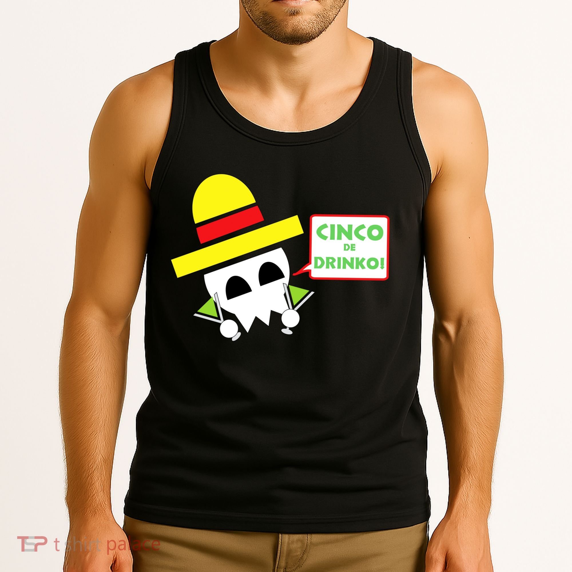 Cinco De Drinko Skull Cinco De Mayo Tank Top