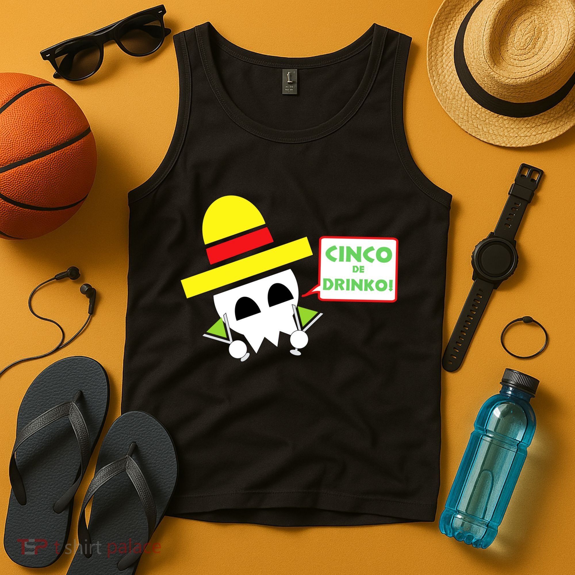 Cinco De Drinko Skull Cinco De Mayo Tank Top