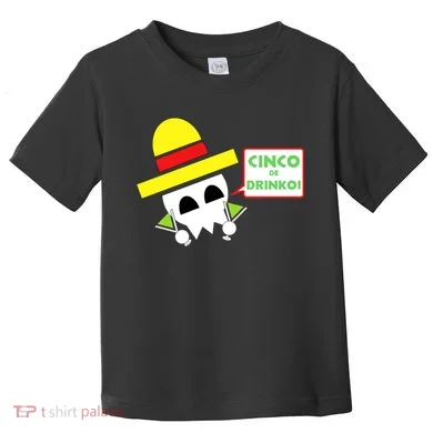 Cinco De Drinko Skull Cinco De Mayo Toddler T-Shirt
