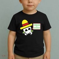 Cinco De Drinko Skull Cinco De Mayo Toddler T-Shirt thumb 2