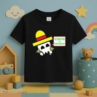 Cinco De Drinko Skull Cinco De Mayo Toddler T-Shirt thumb 3