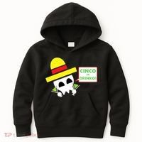 Cinco De Drinko Skull Cinco De Mayo Kids Hoodie thumb 0