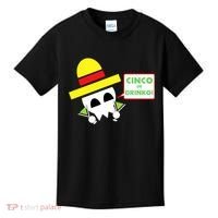 Cinco De Drinko Skull Cinco De Mayo Kids T-Shirt thumb 0