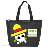 Cinco De Drinko Skull Cinco De Mayo Tote Bag thumb 0