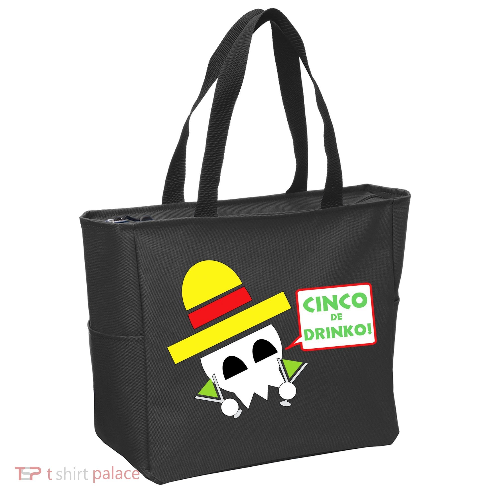 Cinco De Drinko Skull Cinco De Mayo Tote Bag