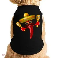 Cinco De Mayo Chili Pepper Dancing Moustache Mexican Doggie Tank thumb 0