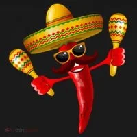 Cinco De Mayo Chili Pepper Dancing Moustache Mexican Doggie Tank thumb 4