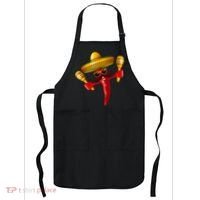Cinco De Mayo Chili Pepper Dancing Moustache Mexican Apron thumb 0