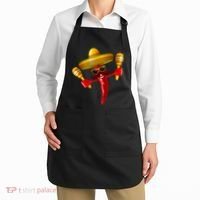 Cinco De Mayo Chili Pepper Dancing Moustache Mexican Apron thumb 2
