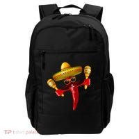 Cinco De Mayo Chili Pepper Dancing Moustache Mexican Backpack thumb 0
