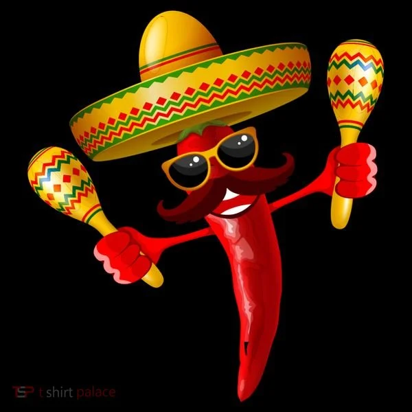 Cinco De Mayo Chili Pepper Dancing Moustache Mexican Coffee Mug