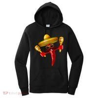 Cinco De Mayo Chili Pepper Dancing Moustache Mexican Women's Hoodie thumb 0