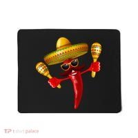Cinco De Mayo Chili Pepper Dancing Moustache Mexican Mousepad thumb 0