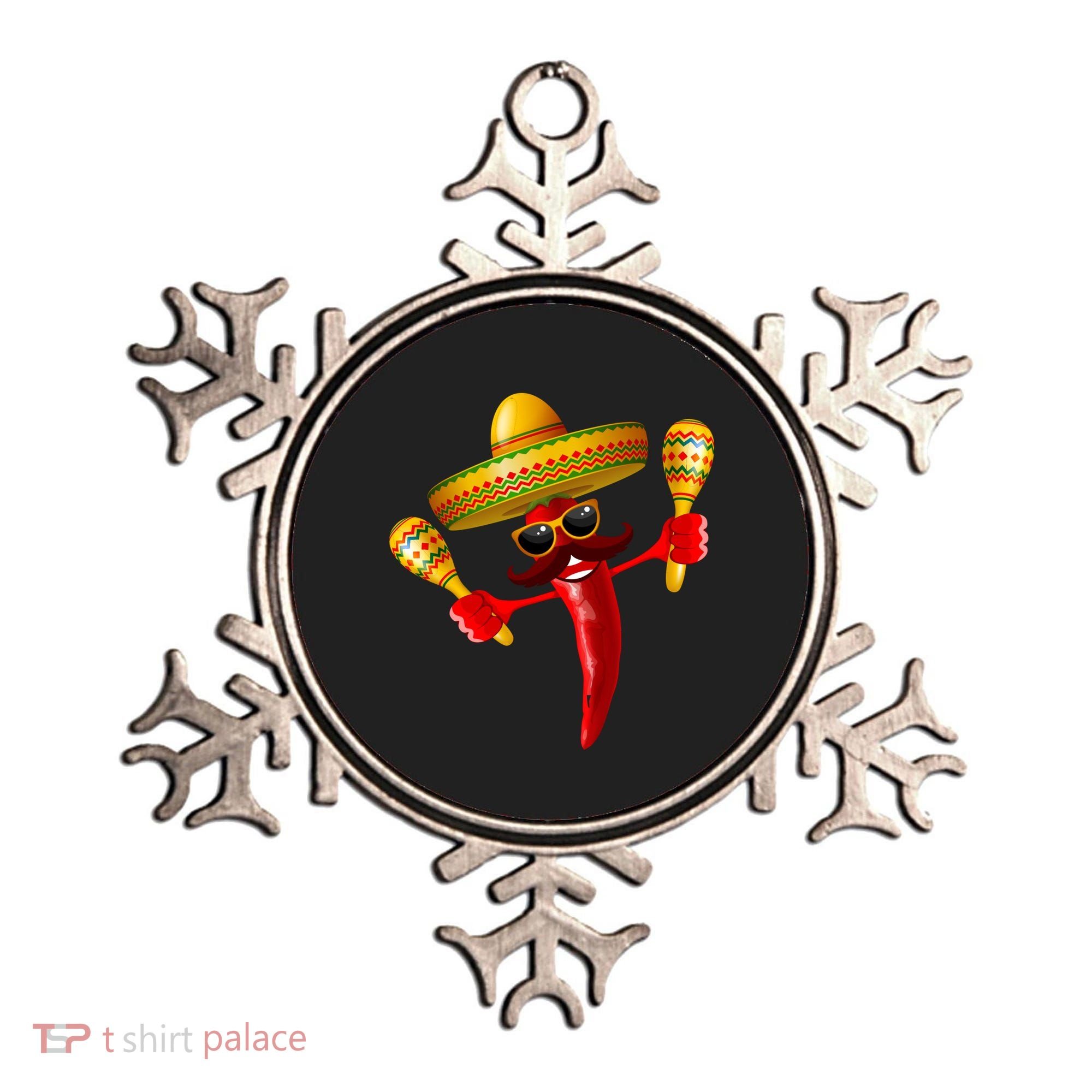 Cinco De Mayo Chili Pepper Dancing Moustache Mexican Ornament