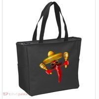 Cinco De Mayo Chili Pepper Dancing Moustache Mexican Tote Bag thumb 2