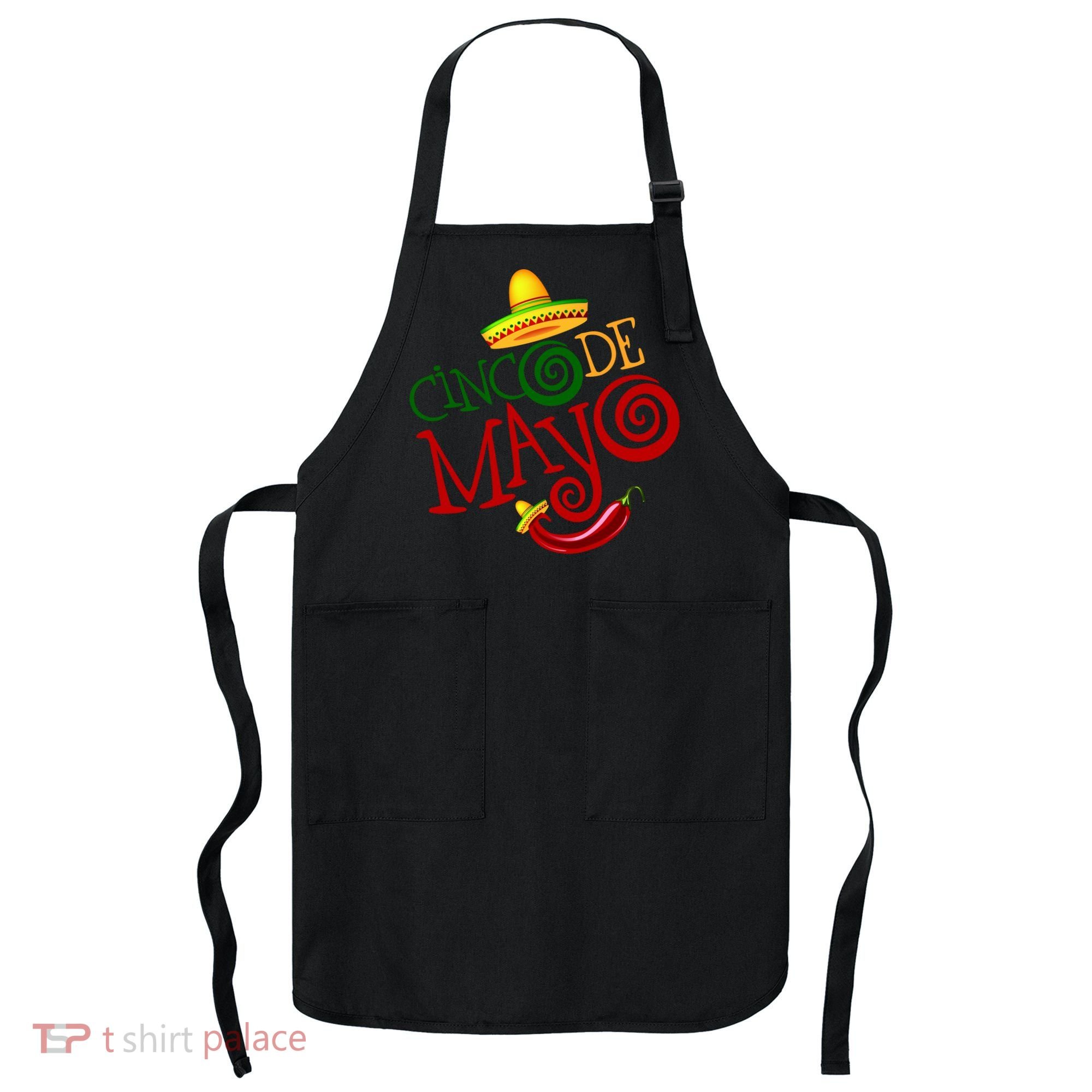 Cinco De Mayo Day of the Dead Sombrero Chili Pepper Apron