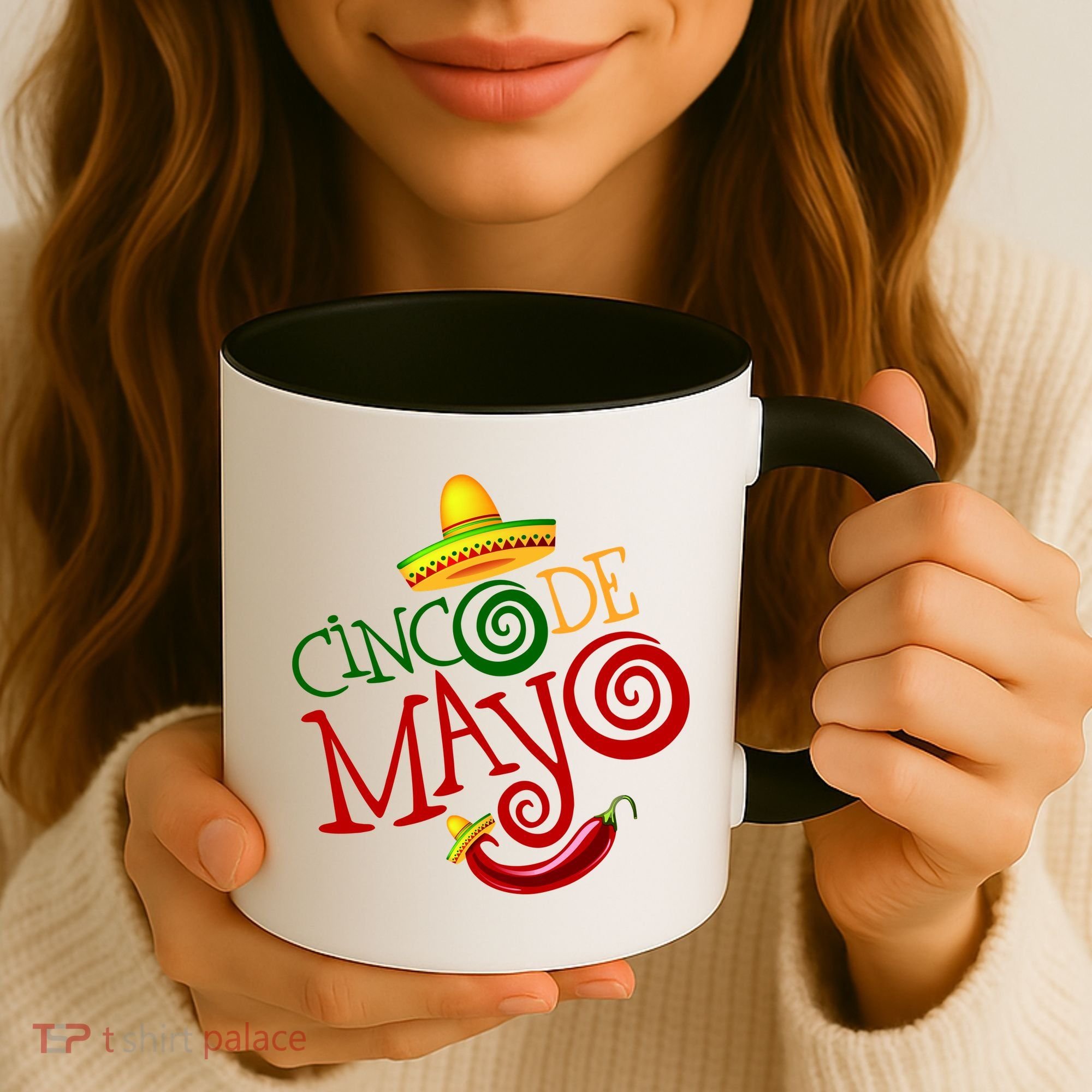 Cinco De Mayo Day of the Dead Sombrero Chili Pepper Coffee Mug