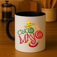 Cinco De Mayo Day of the Dead Sombrero Chili Pepper Coffee Mug thumb 4