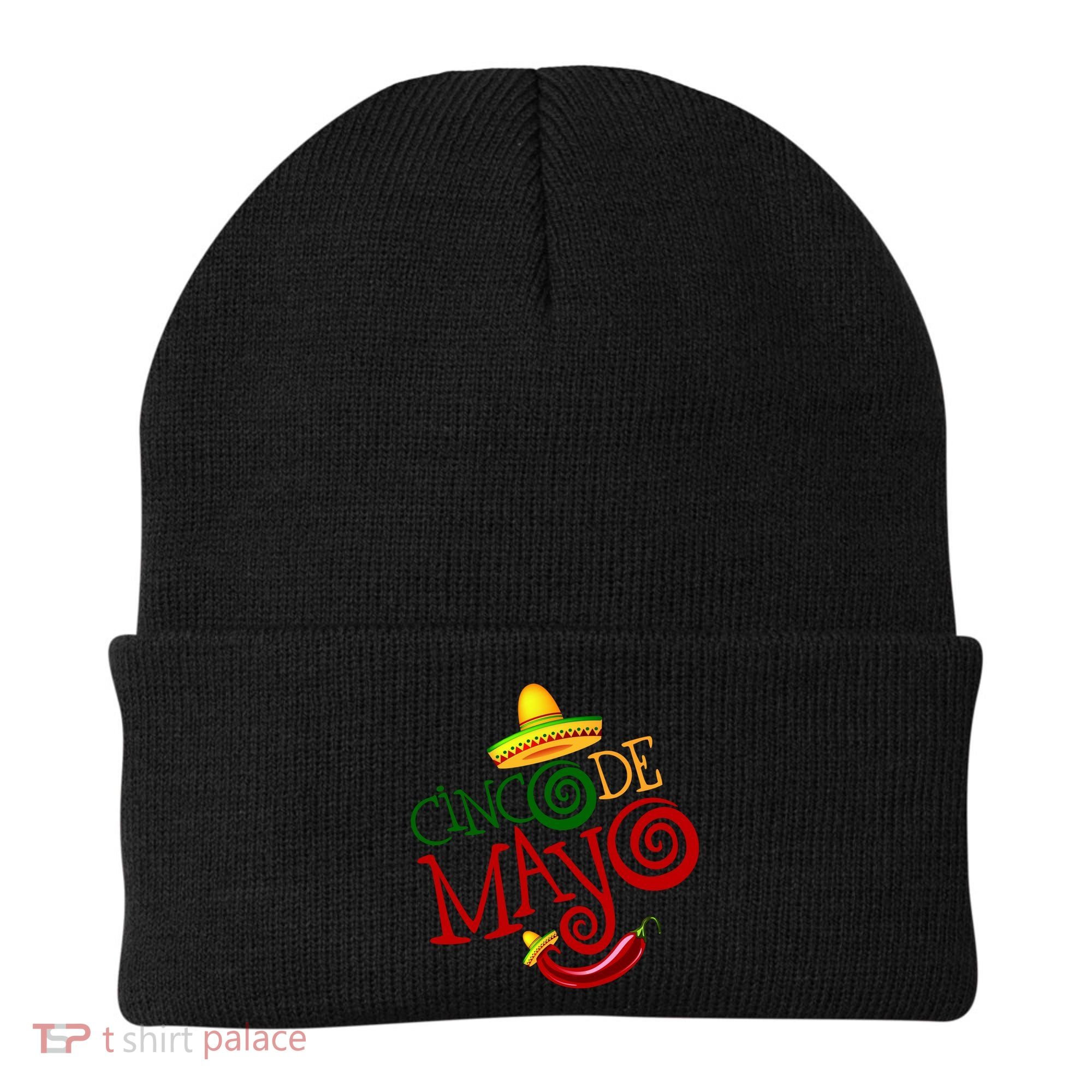 Cinco De Mayo Day of the Dead Sombrero Chili Pepper Beanie