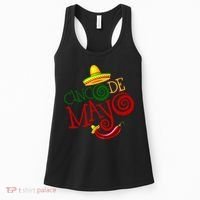 Cinco De Mayo Day of the Dead Sombrero Chili Pepper Women's Tank Top thumb 0