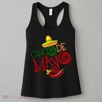 Cinco De Mayo Day of the Dead Sombrero Chili Pepper Women's Tank Top thumb 3