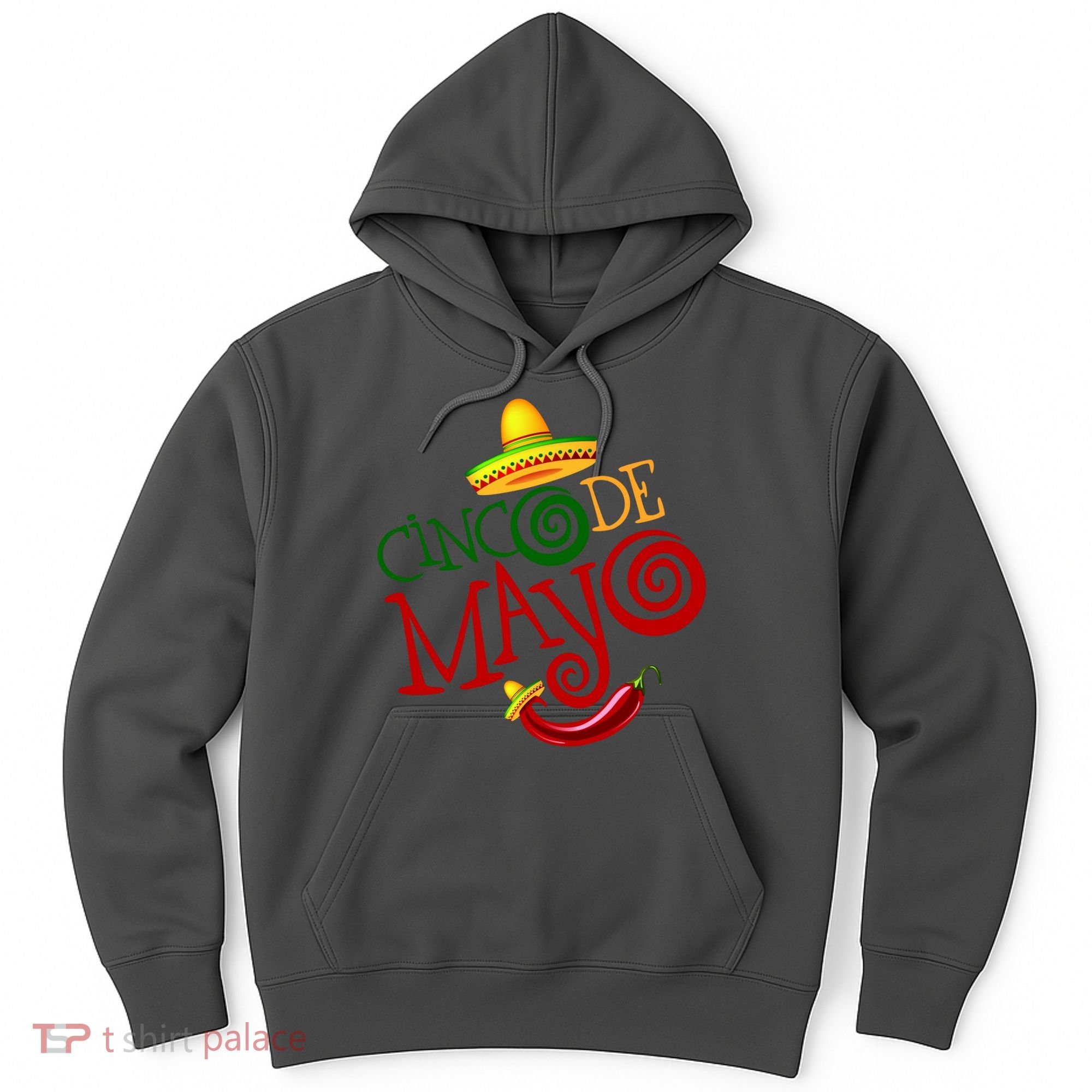 Cinco De Mayo Day of the Dead Sombrero Chili Pepper Hoodie
