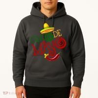 Cinco De Mayo Day of the Dead Sombrero Chili Pepper Hoodie thumb 2