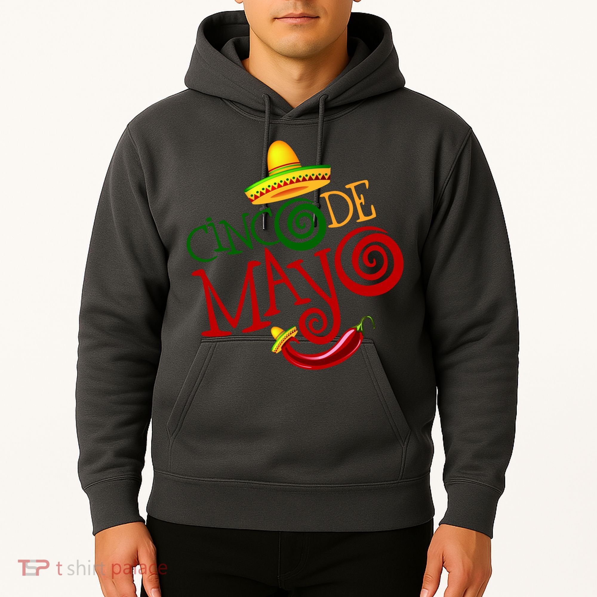 Cinco De Mayo Day of the Dead Sombrero Chili Pepper Hoodie