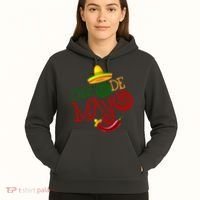 Cinco De Mayo Day of the Dead Sombrero Chili Pepper Hoodie thumb 5