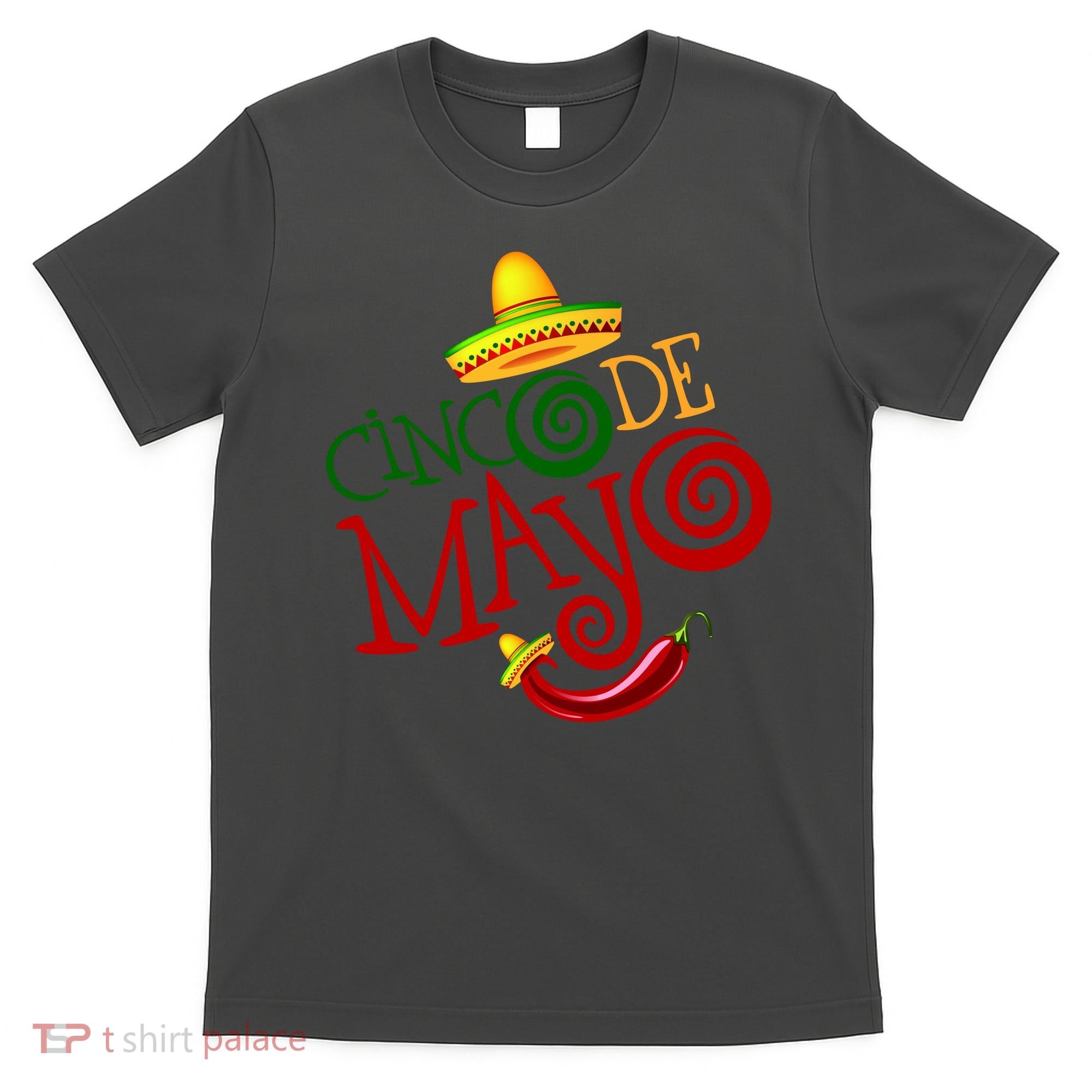 Cinco De Mayo Day of the Dead Sombrero Chili Pepper T-Shirt