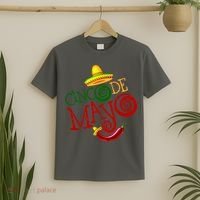 Cinco De Mayo Day of the Dead Sombrero Chili Pepper T-Shirt thumb 2