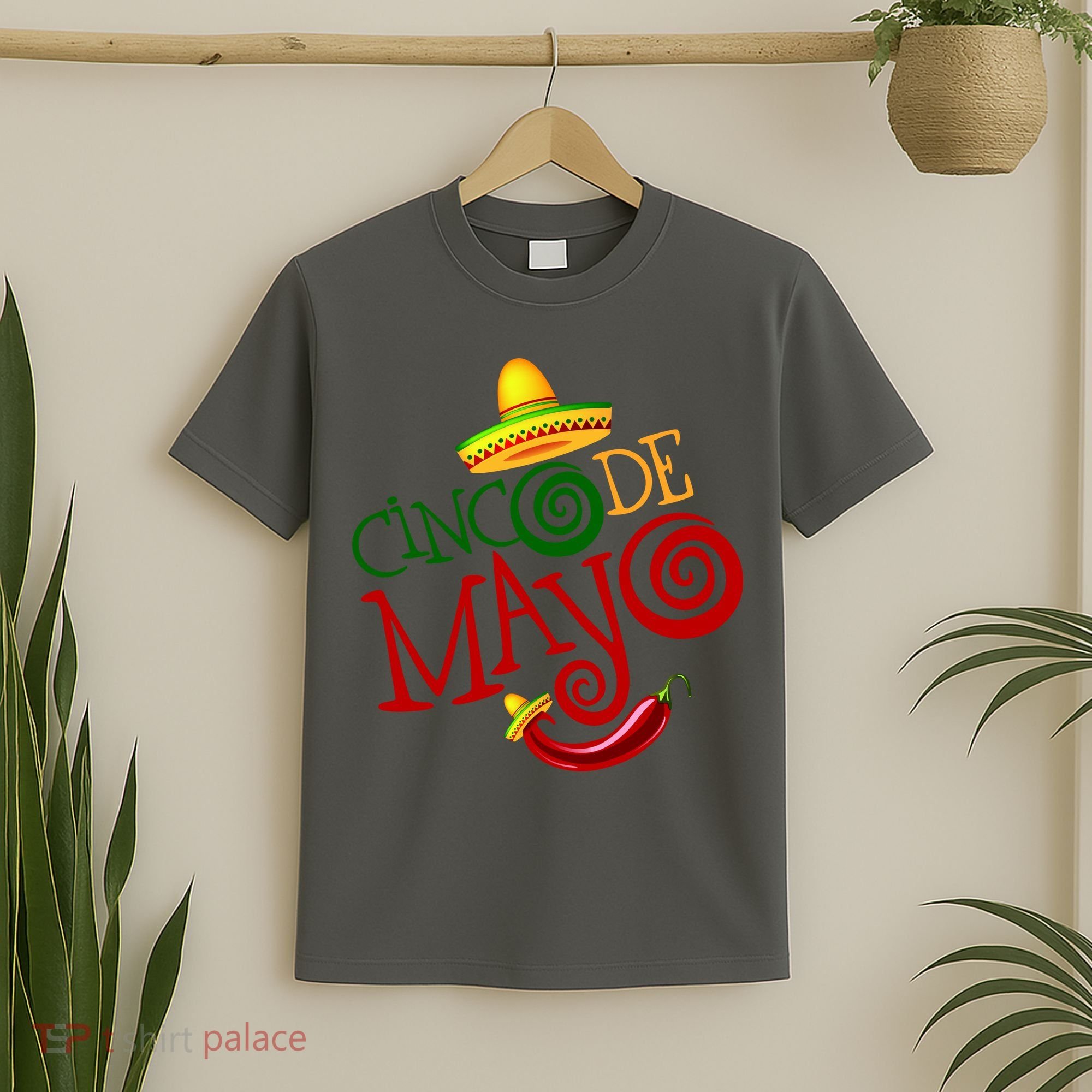 Cinco De Mayo Day of the Dead Sombrero Chili Pepper T-Shirt