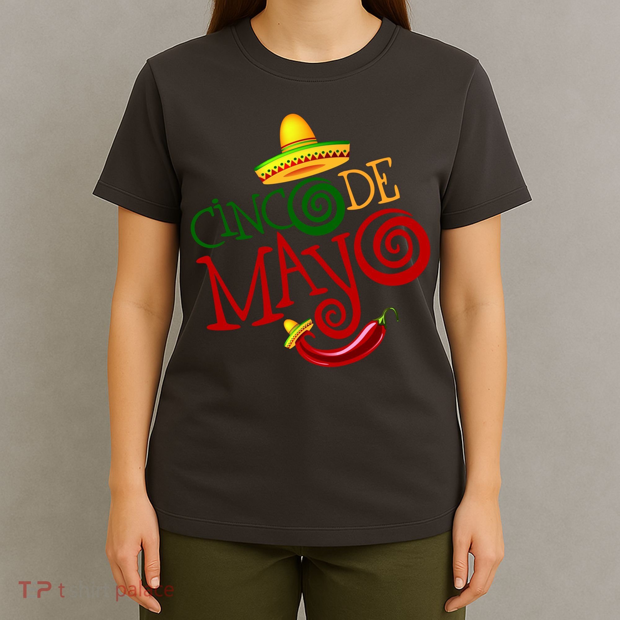 Cinco De Mayo Day of the Dead Sombrero Chili Pepper T-Shirt