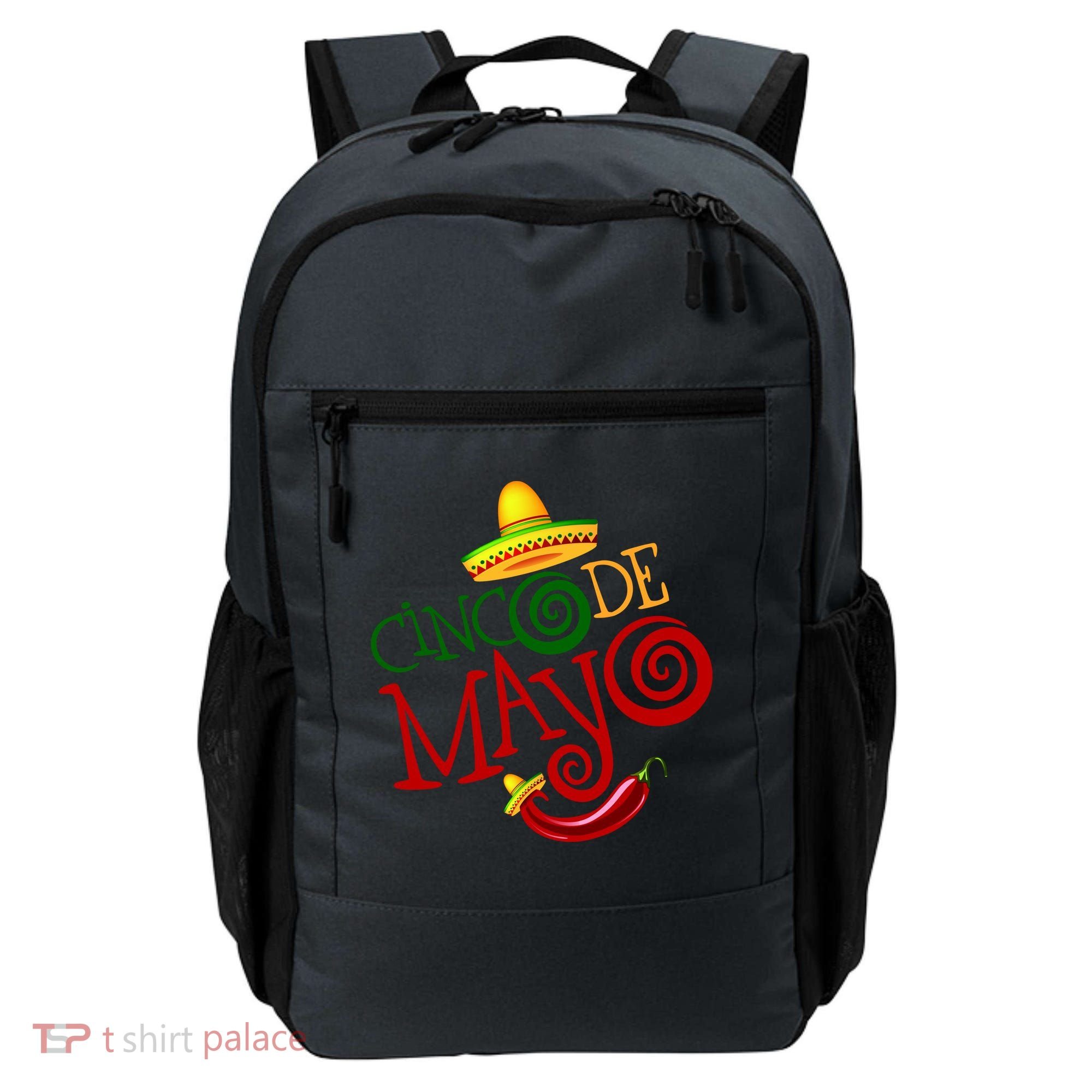 Cinco De Mayo Day of the Dead Sombrero Chili Pepper Backpack