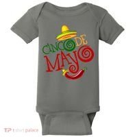 Cinco De Mayo Day of the Dead Sombrero Chili Pepper Baby Bodysuit thumb 0