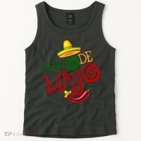 Cinco De Mayo Day of the Dead Sombrero Chili Pepper Tank Top thumb 2