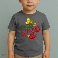 Cinco De Mayo Day of the Dead Sombrero Chili Pepper Toddler T-Shirt thumb 2